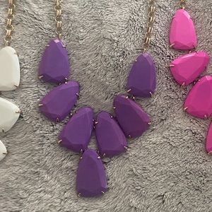 Kendra Scott Neon Purple and Gold Harlow